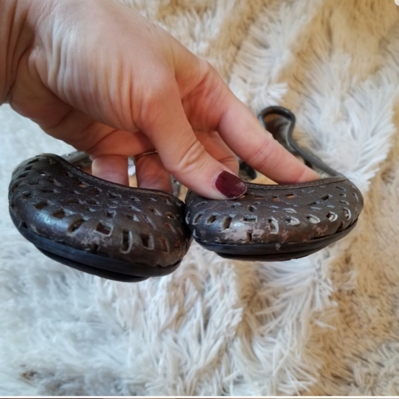 Jimmy Choo pewter silver cutout ballet flats - Picture 4 of 6